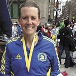 The finish area was still relaxed and joyful when Christie (Wade) Cook completed Monday’s Boston Marathon. Forty minutes later bombs turned Boylston Street into a war zone.