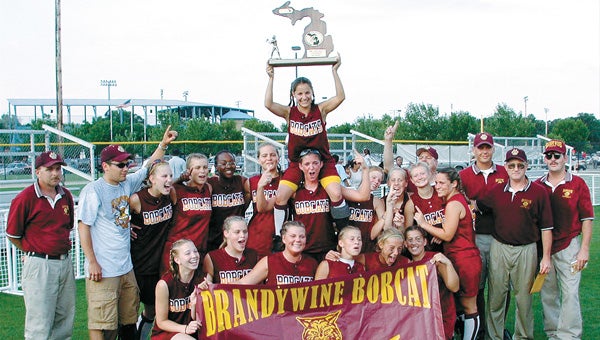 Many of the members of the 2001 state champion Brandywine Bobcats got their start at Firemen’s Park. Some of them will be on hand Saturday for the 35th anniversary celebration. (Leader photo/File)