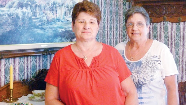 Sisters Judy Scott, left, and Barbara Wright are trying to sell the Union House. An open house will be held Aug. 9-11. (Leader photos/RACHEL BREDEN)