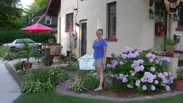 Michelle Prillwitz, 1201 Cedar Street, is the recipient of this year’s Niles Garden Club Green Thumb Award. Submitted photo