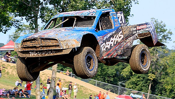Rob McCracken won the PRO 4x4 division at RedBud as the TORC Series off-road truck racing returned to southwest Michigan this past weekend. (Leader photo/AMELIO RODRIGUEZ)