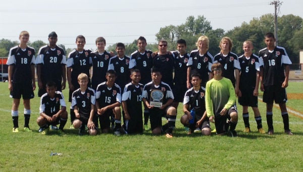 The Dowagiac soccer team defeated Cassopolis and Michigan Lutheran to win its own Chieftain Invitational Saturday. (Leader photo/Provided)