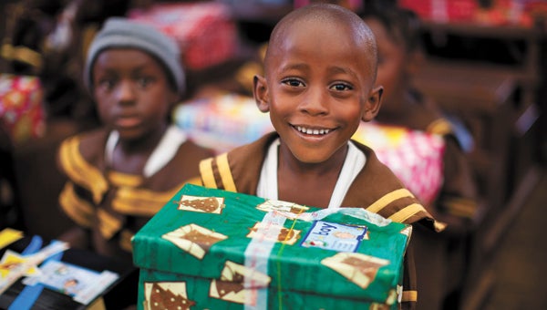 Samaritan’s Purse has collected more than 100 million shoeboxes for children in need over the last 20 years. Photo courtesy of Samaritan’s Purse.