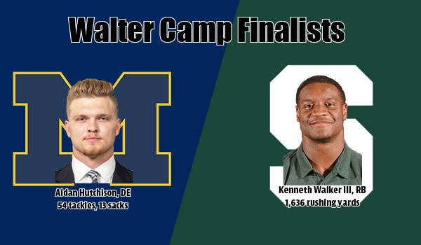 Aidan Hutchinson, Kenneth Walker III named finalists for Walter