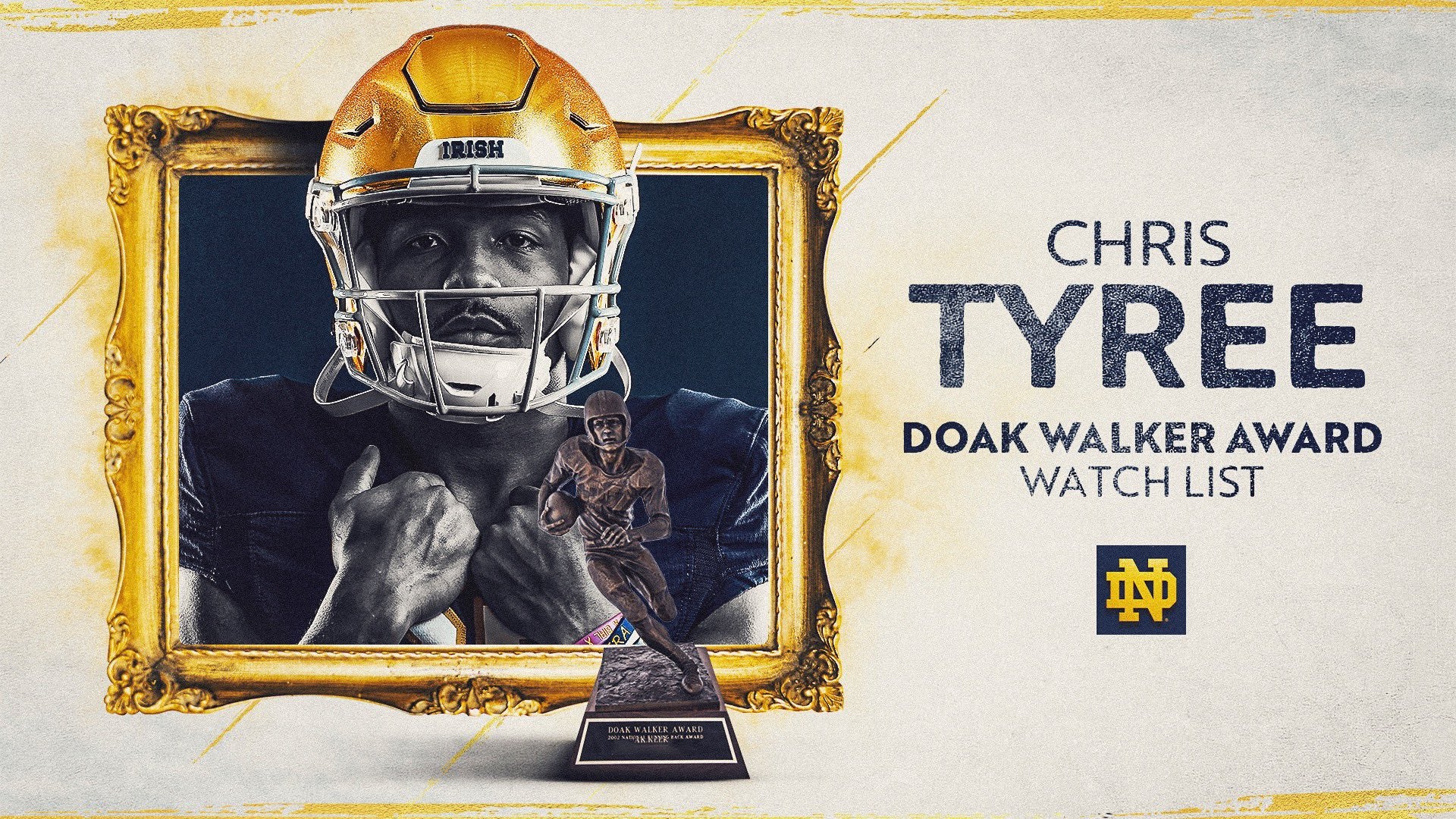 Notre Dame’s Tyree on Doak Walker Award watch list Leader