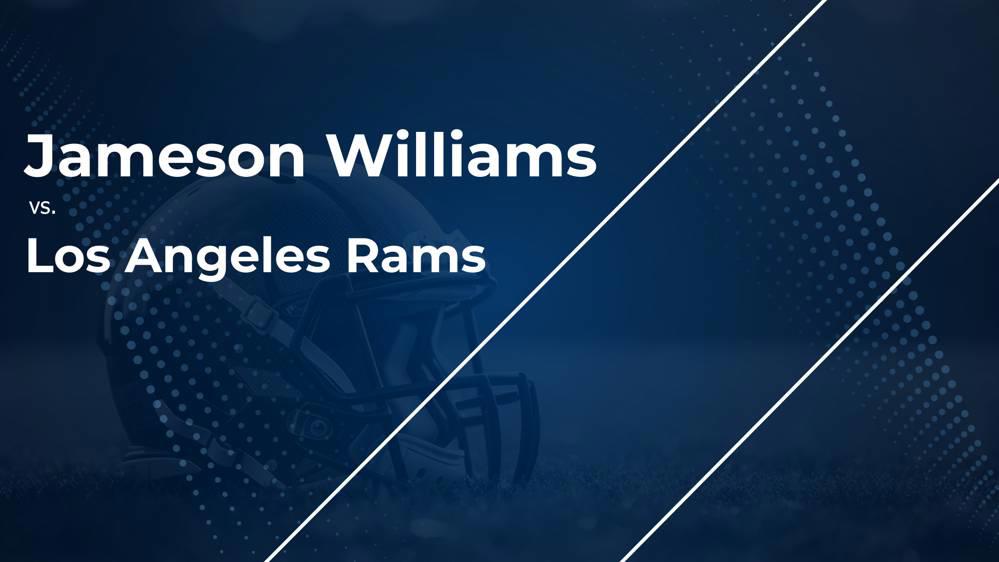 Jameson Williams and the Lions vs. the Rams: Week 1 Stats, Matchup, Game Info