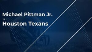 Michael Pittman Jr. and the Colts vs. the Texans: Week 1 Stats, Matchup, Game Info