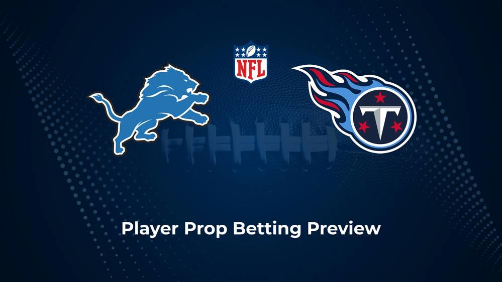 Lions vs. Titans Player Props & Odds – Week 8