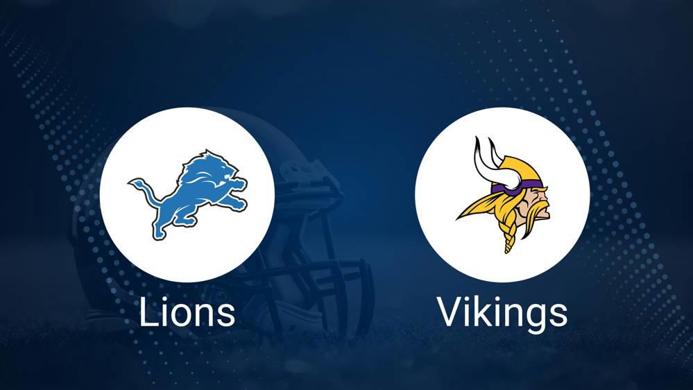 Lions vs. Vikings: Odds, Moneyline, and Spread - Week 7