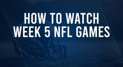 NFL Week 5 TV Schedule, Streams, Start Times, Channels