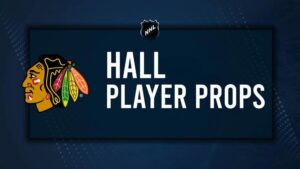 Taylor Hall Player Prop Bets for the Blackhawks vs. Sharks Game - October 31