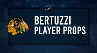 Tyler Bertuzzi Player Prop Bets for the Blackhawks vs. Flames Game - October 15