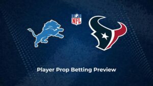 Lions vs. Texans Player Props & Odds – Week 10