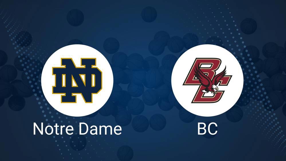 Notre Dame vs. Boston College Basketball Tickets - Monday, January 13