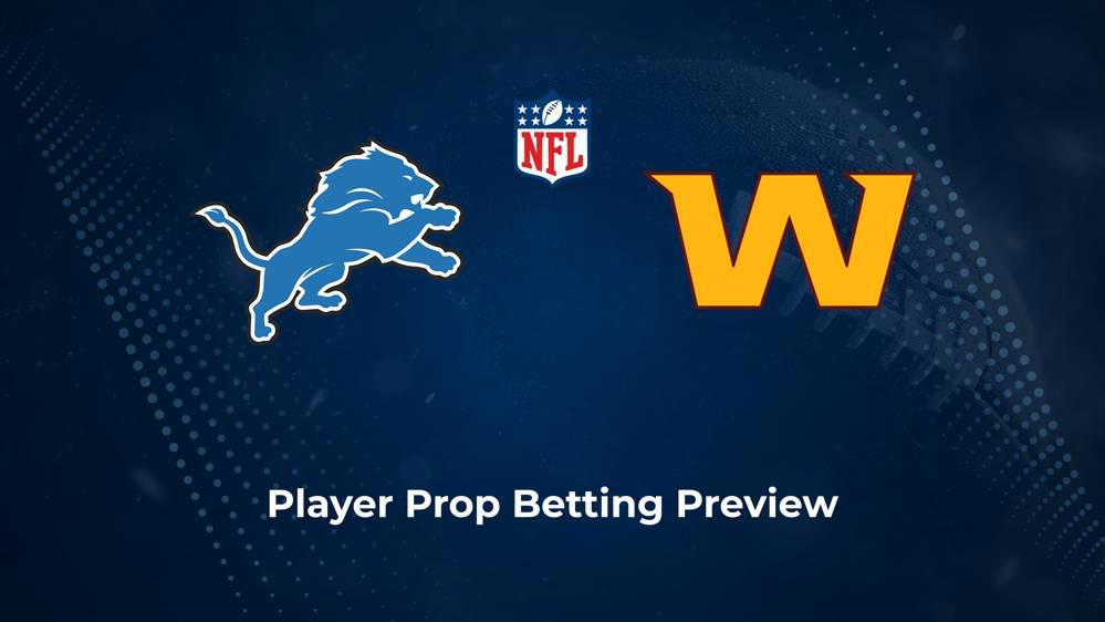 Lions vs. Commanders Player Props & Odds – NFC Divisional